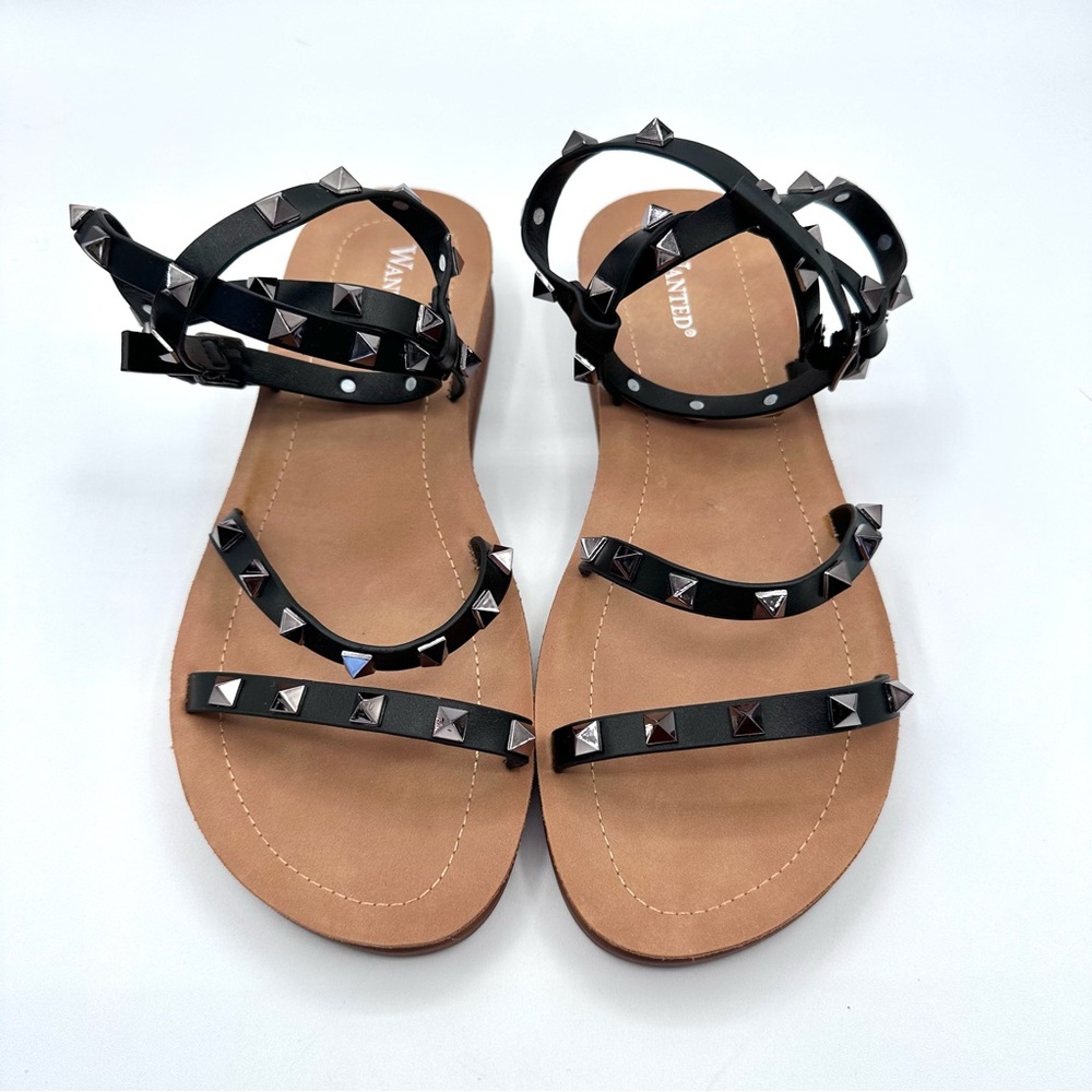 Wanted Women's Cabo Studded Strappy Sandals Size 9